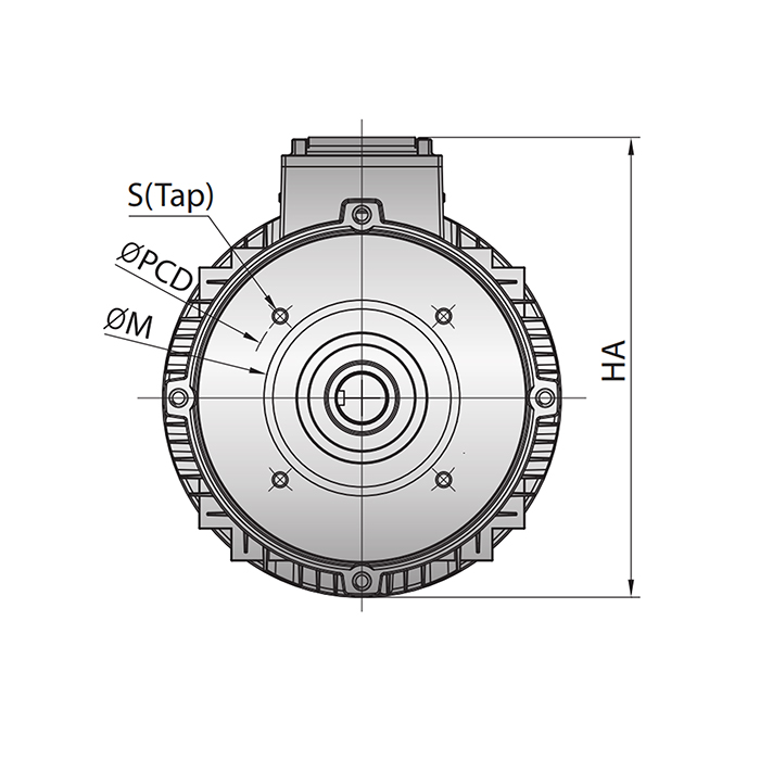 高性能モータ 三相プレミアム誘導電動機_B14 C-Face Type – konavistore