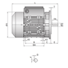 高性能モータ 単相誘導電動機 (全廃型)_B35 Horizontal-Vertical Type (コンデンサ運転形, コンデンサ起動&運転型) IK ELECTRIC