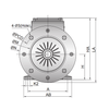 高性能モータ 単相誘導電動機 (全廃型)_B35 Horizontal-Vertical Type (コンデンサ運転形, コンデンサ起動&運転型) IK ELECTRIC