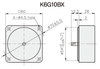 平行軸60㎜中間減速機 K6G3.6BX